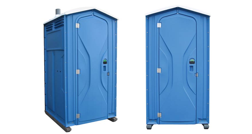 Long-term porta potty units on site in Miami, Florida